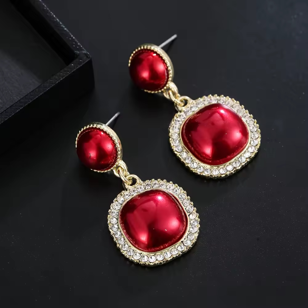 Rhinestone Korean Earrings