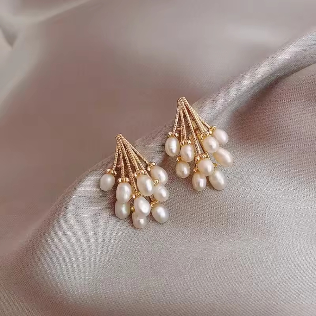 Pearl Bunch Lovely Earrings - Image 2