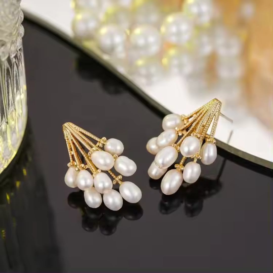 Pearl Bunch Lovely Earrings