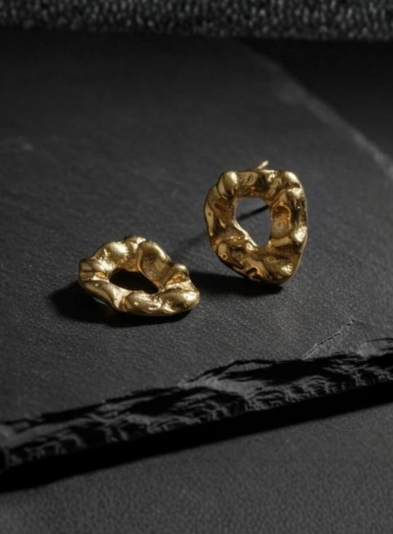 Premium Stainless Steel Gold-Plated Earrings - Image 4