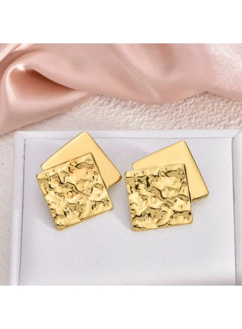 Premium Stainless Steel Gold-Plated Earrings - Image 4