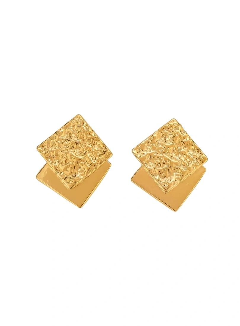 Premium Stainless Steel Gold-Plated Earrings - Image 3