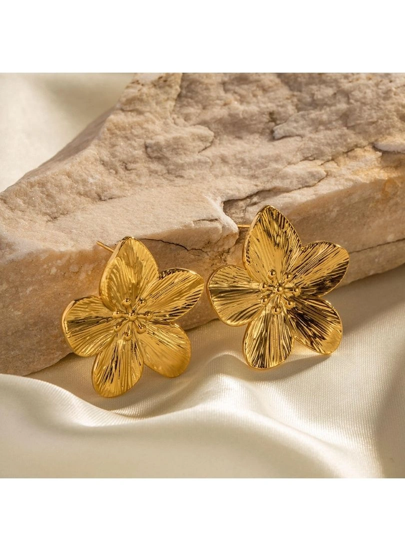 Premium Stainless Steel Gold-Plated Earrings - Image 8