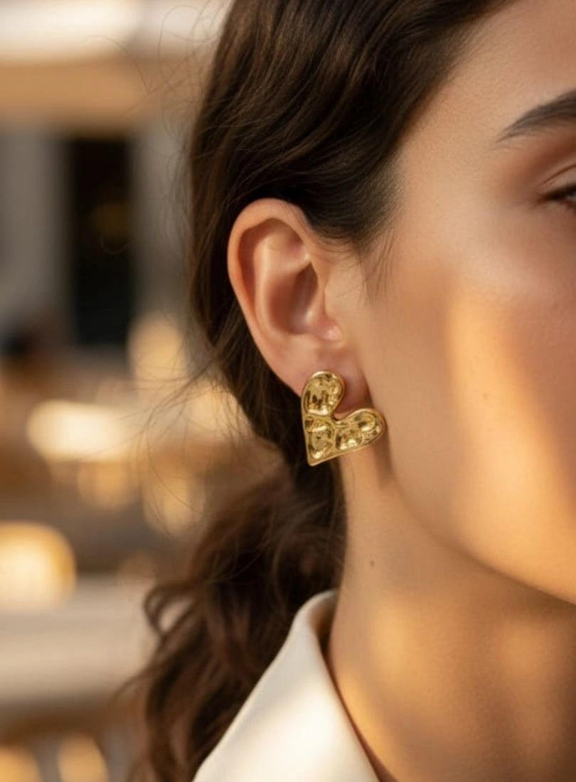 Premium Stainless Steel Gold-Plated Earrings - Image 2