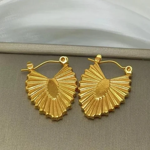 Premium Stainless Steel Gold-Plated Earrings